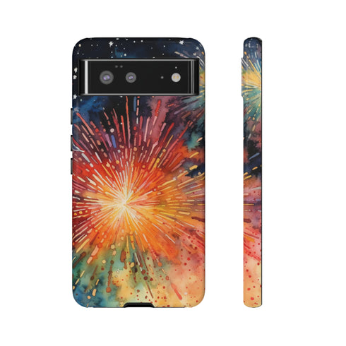 Summer Fireworks in Watercolor - Impact Resistant Phone Case